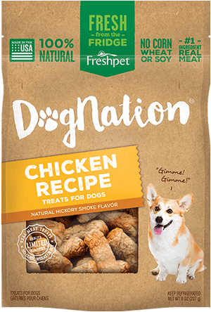 gâteries pour chiens au poulet Dognation de Freshpet