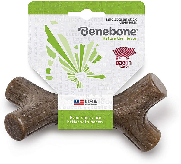 Benebone Bacon Stick Dog Chew Toy