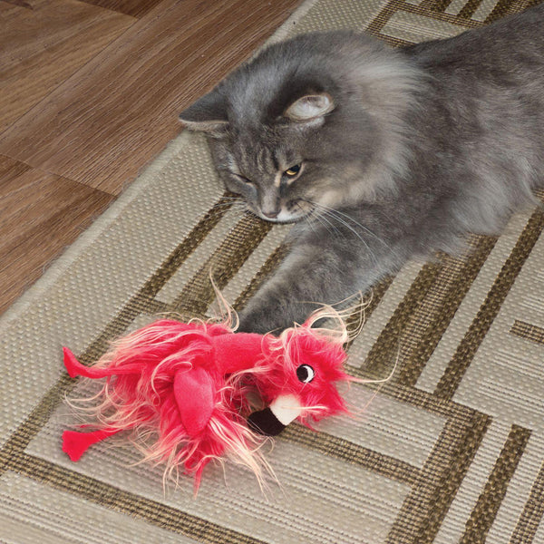 KONG Softies Frizz Bird Cat Toy, Assorted Colors