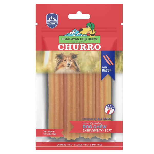 Himalayan Pet Supply Friandises Ï  mâcher Churro Saveur bacon pour chiens