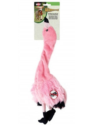 Ethical Pet Skinneeez Exotic Series Pink Flamingo Stuffingless Dog Toy
