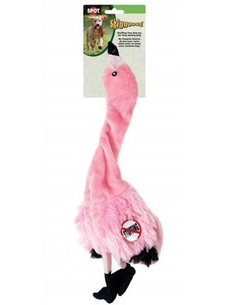 Ethical Pet Skinneeez Série Exotic Jouet pour chien rose flamant sans rembourrage