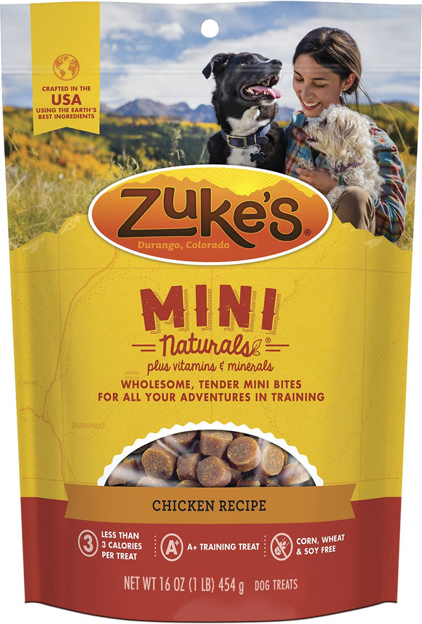 Zuke's Mini Naturals Friandises pour chiens recette au poulet
