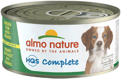 Almo Nature HQS Complete Chicken Stew with Veggies Grain-Free Wet Dog Food