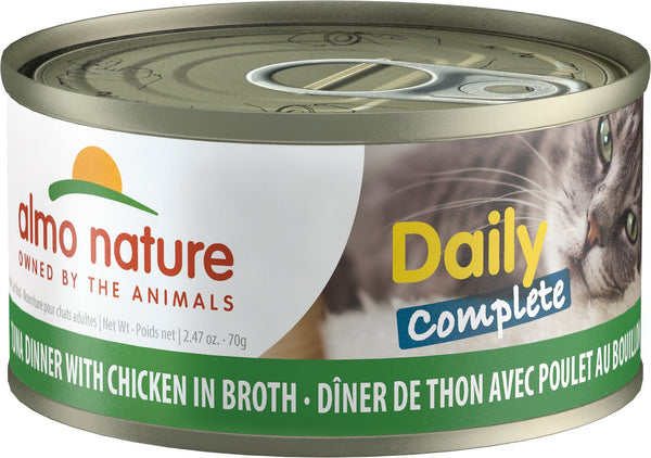 Almo Nature Daily Complete Tuna Dinner with Chicken in Broth Grain-Free Wet Cat Food