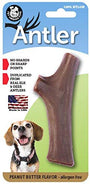 Pet Qwerks Jouet pour chien en nylon bois de cerf goût beurre de cacahuète.