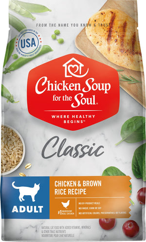 Chicken Soup for the Soul Adult Chicken & Brown Rice Recipe Dry Cat Food