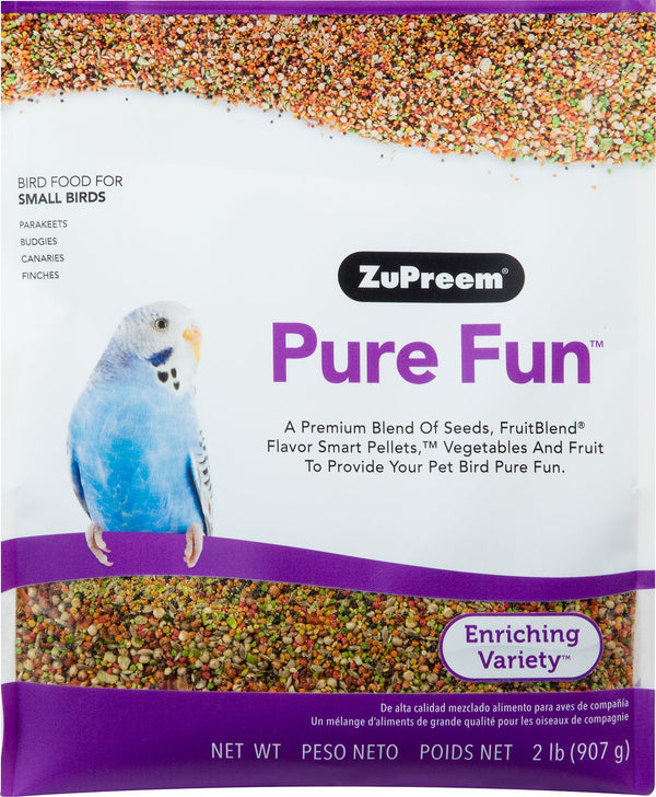 ZuPreem Pure Fun Enriching Variety Small Bird Food