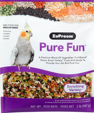 ZuPreem Pure Fun Enriching Variety Medium Bird Food