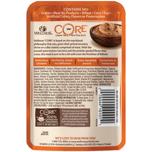 Wellness CORE Tiny Tasters Chicken Pate Grain-Free Cat Food Pouches
