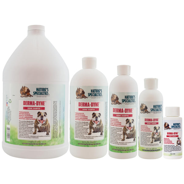 Nature's Specialties Derma-Dyne, Medicated Iodine Shampoo for Dogs & Cats