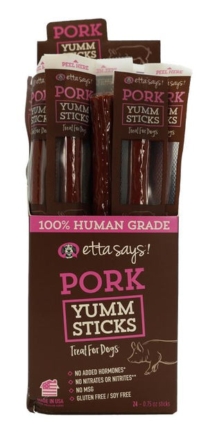 Etta Says! Yumm Sticks Pork Dog Treats