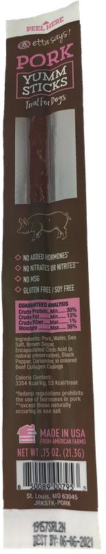 Etta Says! Yumm Sticks Pork Dog Treats