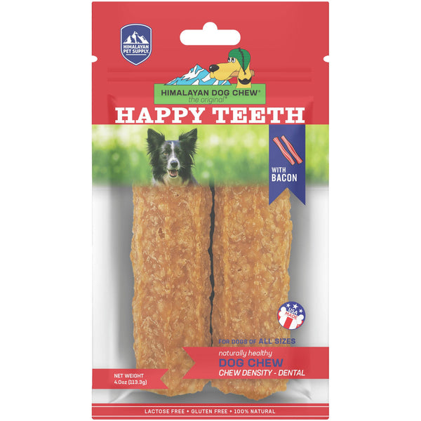 Himalayan Pet Supply Happy Teeth Dental Dog Chew, Bacon