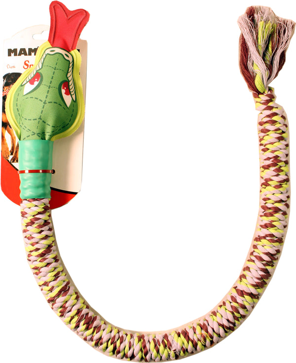 Mammoth SnakeBiter with Squeaky Head Dog Toy