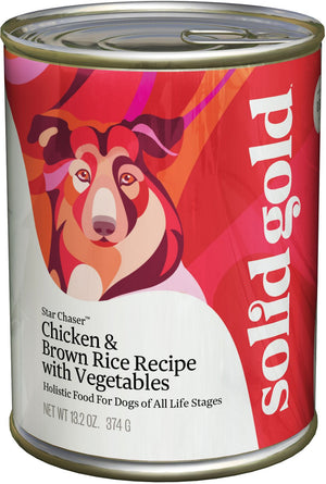 Solid Gold Star Chaser Chicken & Brown Rice Recipe with Vegetables Canned Dog Food