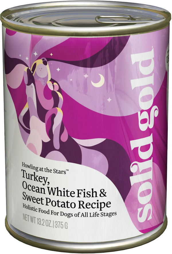 Solid Gold Howling at the Stars Turkey, Ocean White Fish & Sweet Potato Recipe Canned Dog Food