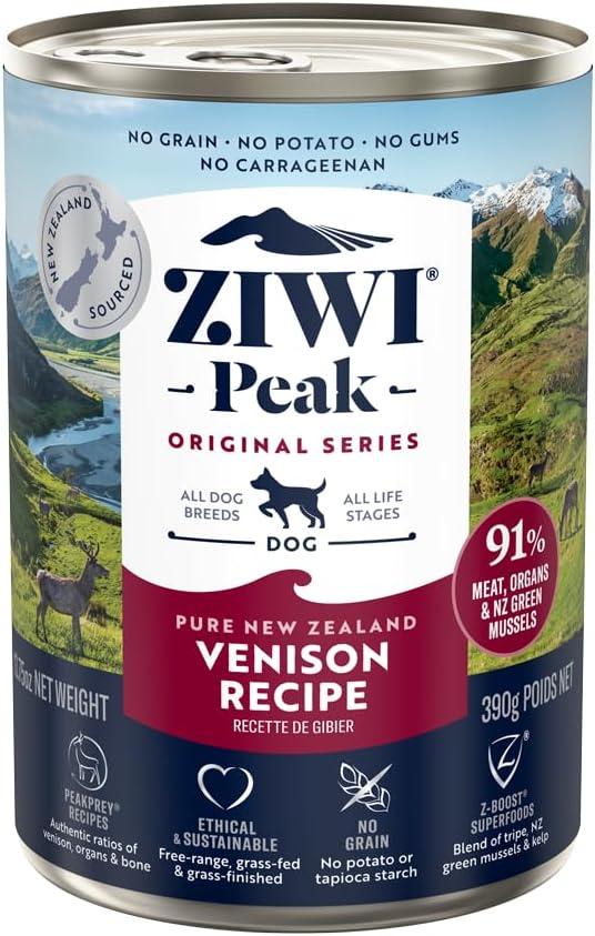ZIWI Peak Venison Recipe Wet Dog Food Can