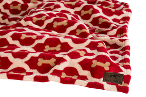 Tall Tails Red Bone Dog Blanket