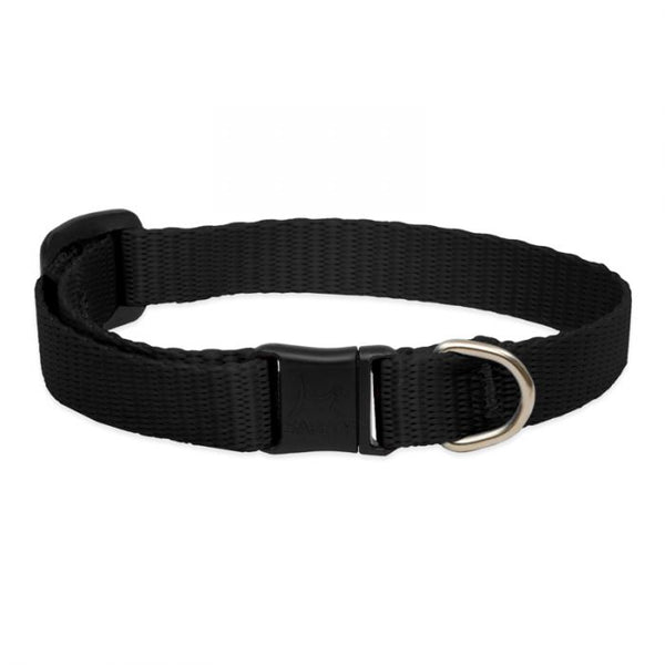 Lupine Pet Basic Solids Safety Collar for Cats, Black