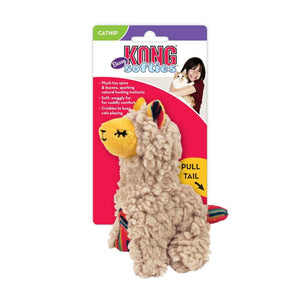 KONG Softies Buzzy Llama Cat Toy, Biege