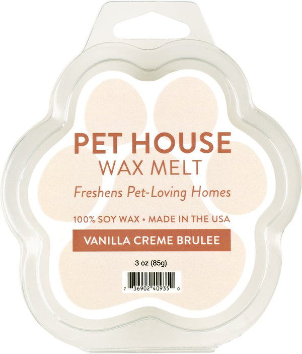 Pet House Year Round Wax Melts, Vanilla Crème Brulee, 3-oz