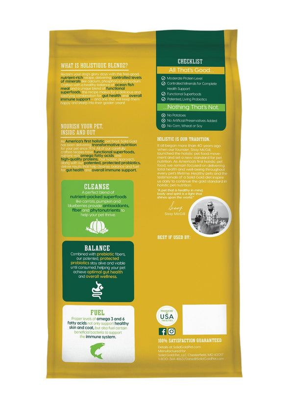Solid Gold Holistique Blendz with Oatmeal, Pearled Barley & Ocean Fish Meal Dry Dog Food