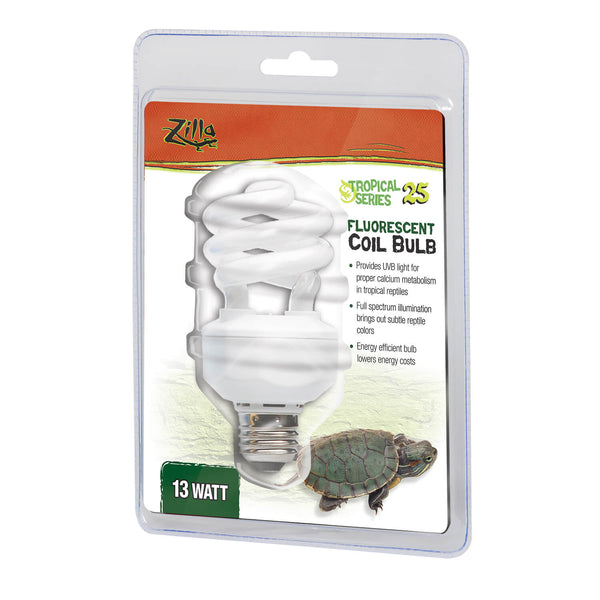 Zilla Fluorescent Coil Bulb, Tropical