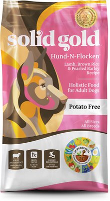 Solid Gold Hund-n-Flocken Agneau, Riz brun et Orge perlé Recette croquettes pour chien adulte