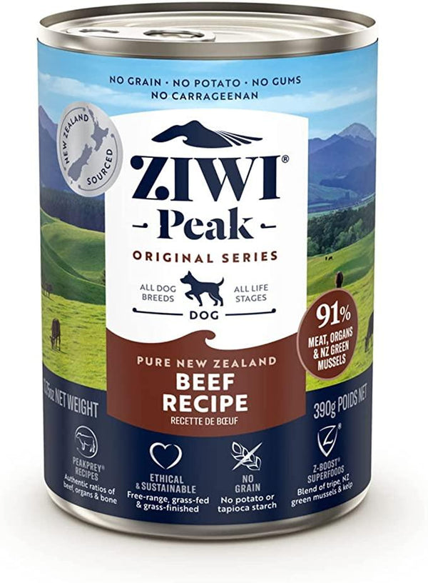 ZIWI Peak Beef Recipe Wet Dog Food Can