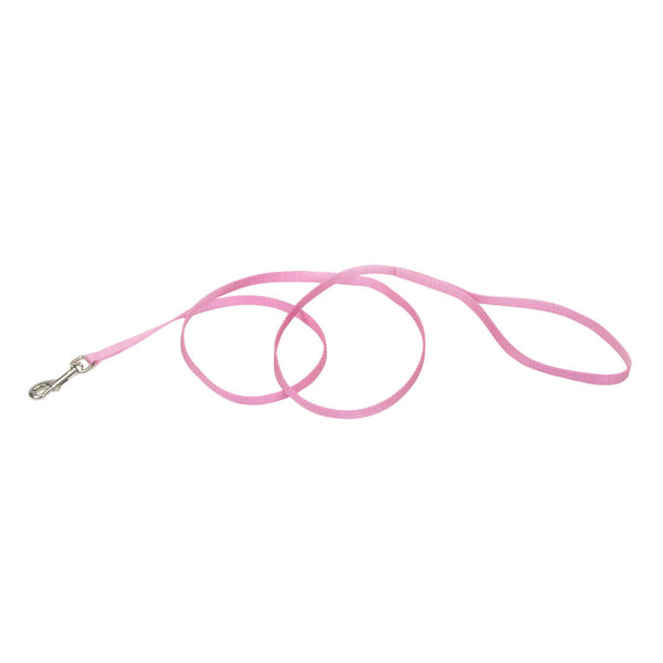 Coastal Single-Ply Dog Leash, Pink Bright