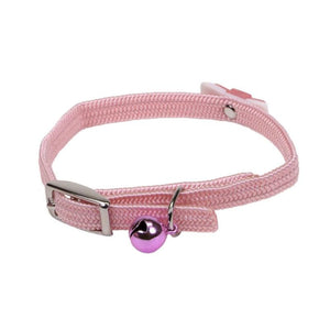 Li'l Pals Safety Adjustable with Bow Kitten Collar, Pink, 5/16-in