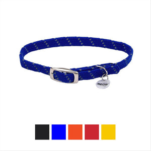 Collier pour chat extensible et réfléchissant ElastaCat, bleu, 10 po