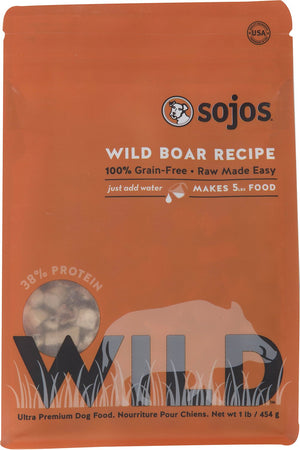 Sojos Recette Sanglier Sans céréales Nourriture déshydratée pour chiens