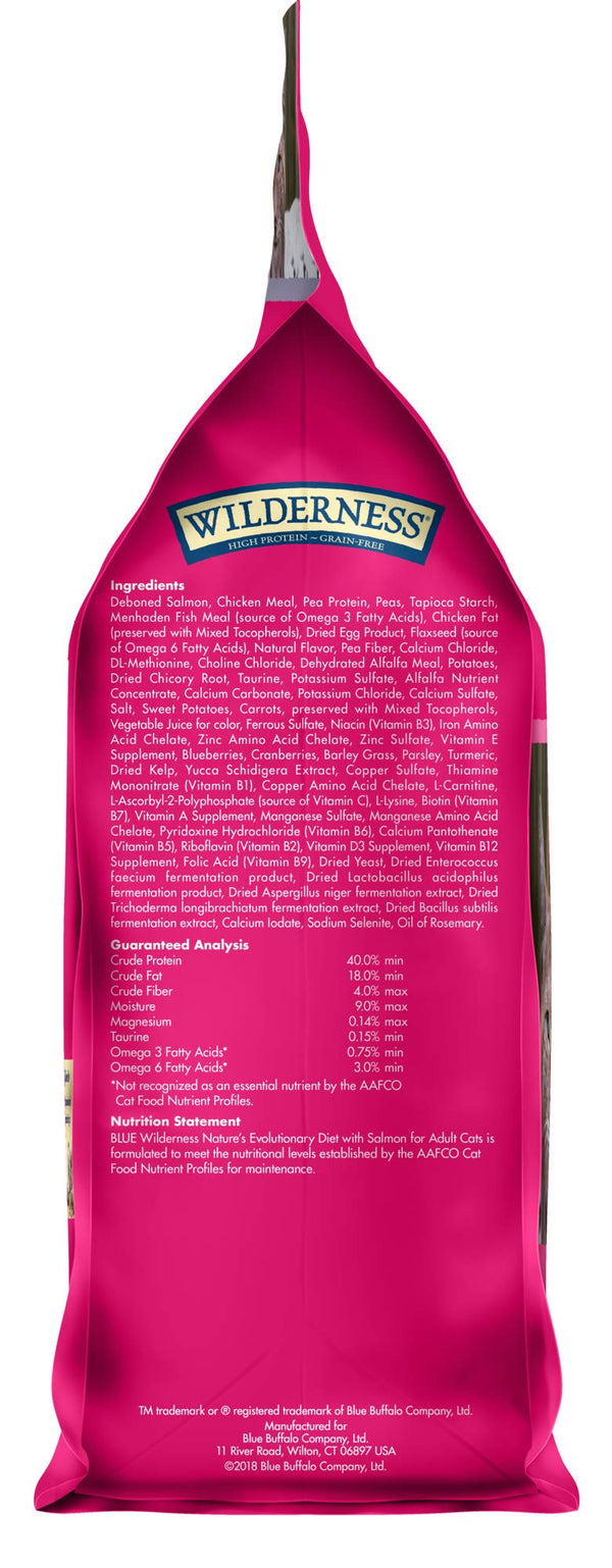 Blue Buffalo Wilderness Salmon Recipe Grain-Free Dry Cat Food