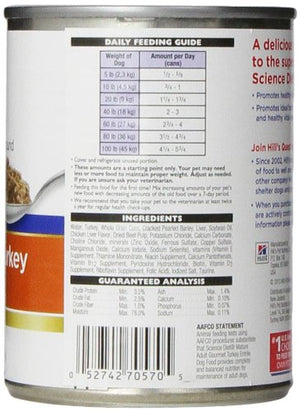Hill's Science Diet Adult 7+ Turkey & Barley Entree Wet Dog Food