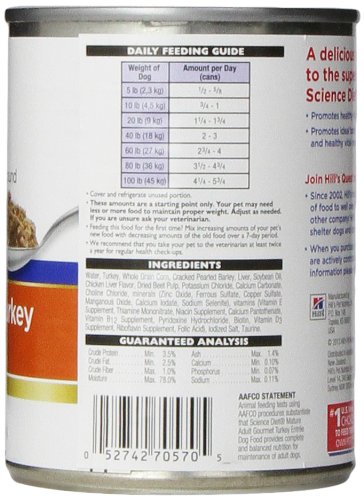 Hill's Science Diet Adult 7+ Turkey & Barley Entree Wet Dog Food
