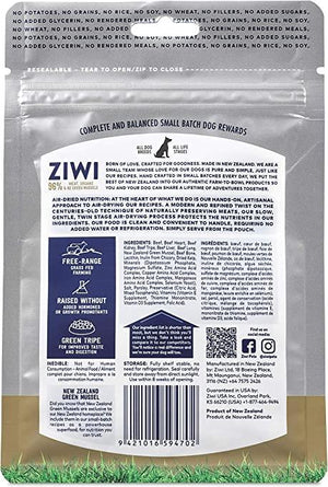 ZIWI Good Dog Rewards Beef Recipe Air-Dried Dog Treats, 3-oz|85.2-g