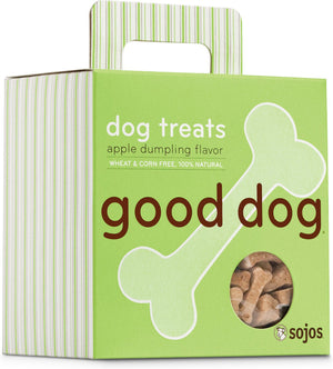 Sojos Good Dog Apple Dumpling Flavor Dog Treats, 8-oz box