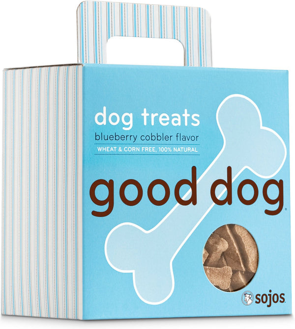 Sojos Good Dog Blueberry Cobbler Flavor Dog Treats, 8-oz box