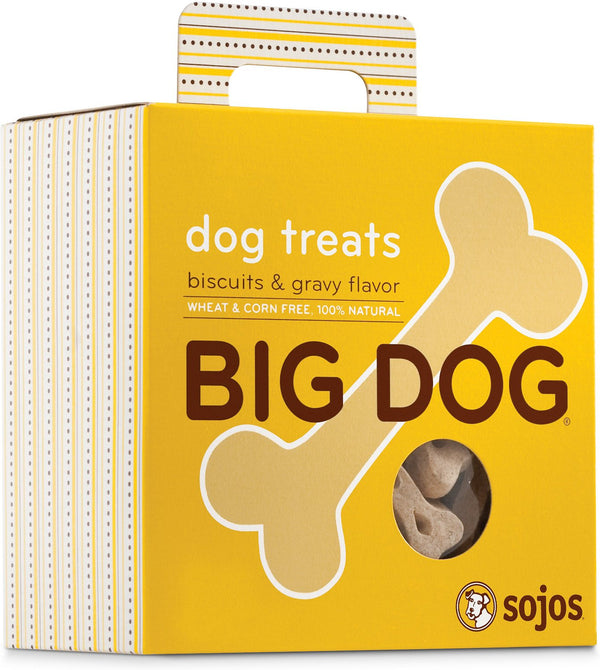 Sojos Friandises pour grands chiens saveur biscuits et sauce, boîte de 12 oz