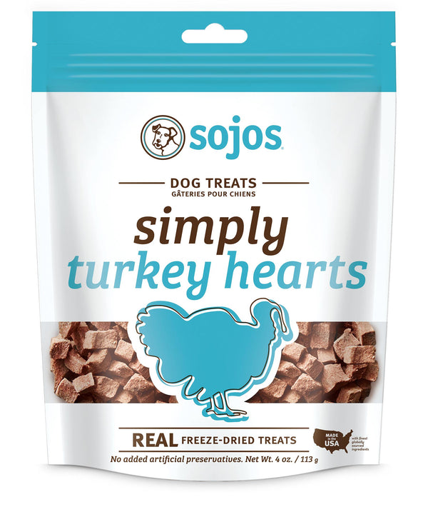 Sojos Simply Friandises lyophilisées pour chiens à la dinde, 4 oz