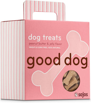 Sojos Good Dog Peanut Butter & Jelly Flavor Dog Treats, 8-oz box