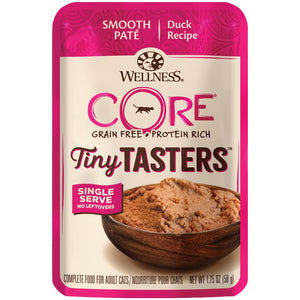 Wellness CORE Tiny Tasters Duck Pate Grain-Free Cat Food Pouches