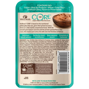 Wellness CORE Tiny Tasters Tuna & Salmon Pate Grain-Free Cat Food Pouches