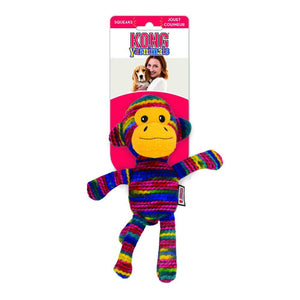 KONG Yarnimals Monkey Dog Toy, Multi-Colored