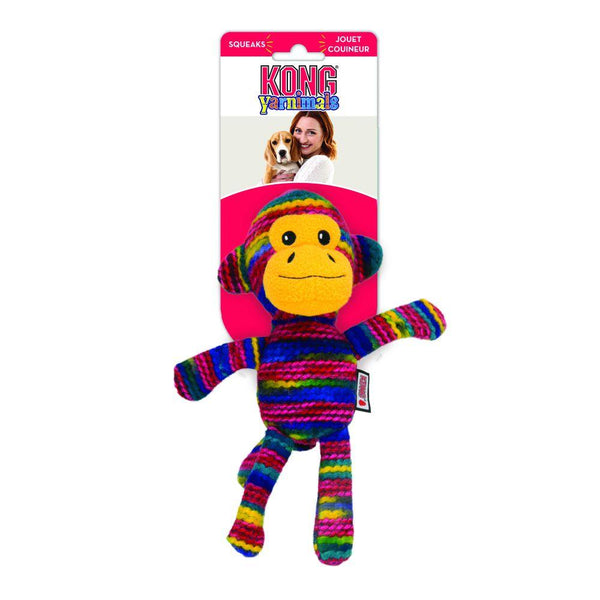 KONG Yarnimals Singe Jouet pour Chien Multicolore