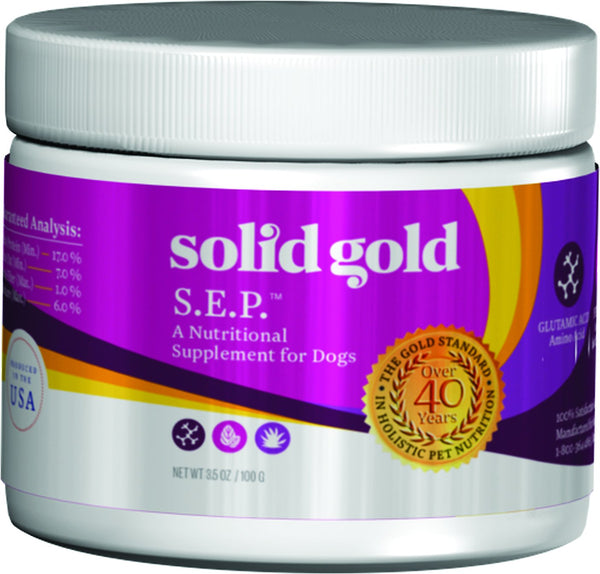 Solid Gold Supplements S.E.P. Stop Eating Poop Powder Dog Supplement, 3.5-oz jar