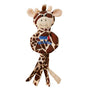 KONG Wubba No Stuff Giraffe Dog Toy, Brown, Large
