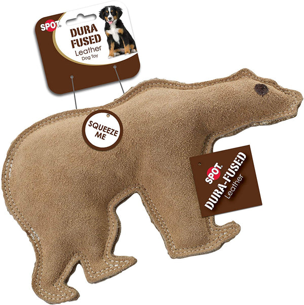 Ethical Pet Dura-Fused Bear Leather Dog Toy, Large